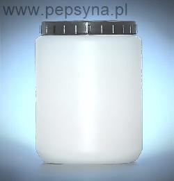 Pojemnik słoik sterylny cylindryczny z wkładką i wiekiem, materiał HDPE poj. 70, 120, 250, 500, 1000 ml